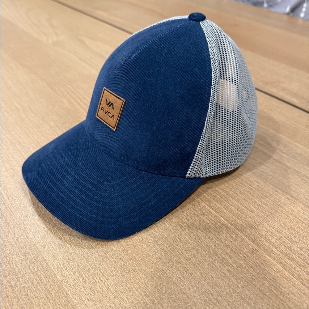 RVCA Navy and White Mesh Cap